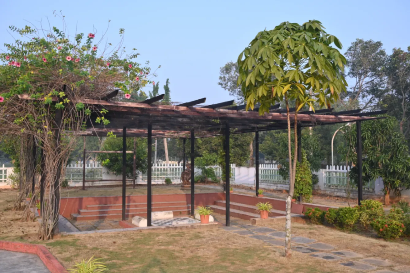 Pergola seating area